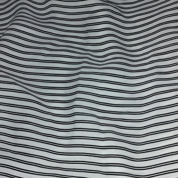 Loft Outlet sheer white black striped blouse Sz XL - Picture 2 of 4